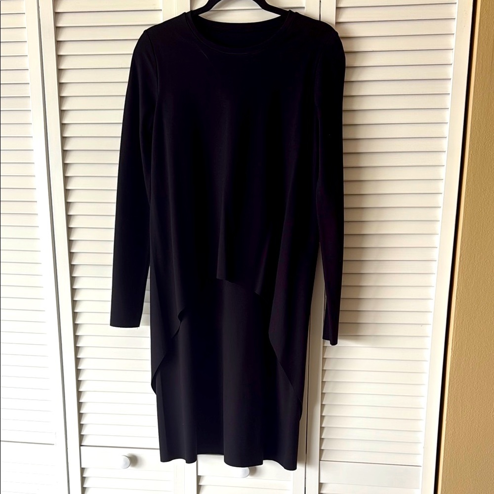 COS Black Cotton Jersey Dress